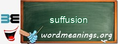 WordMeaning blackboard for suffusion